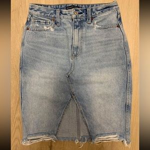 Mid length jean skirt - size 26
